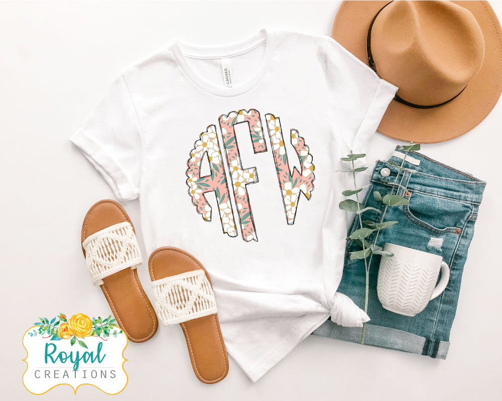 Spring Flower Monogram