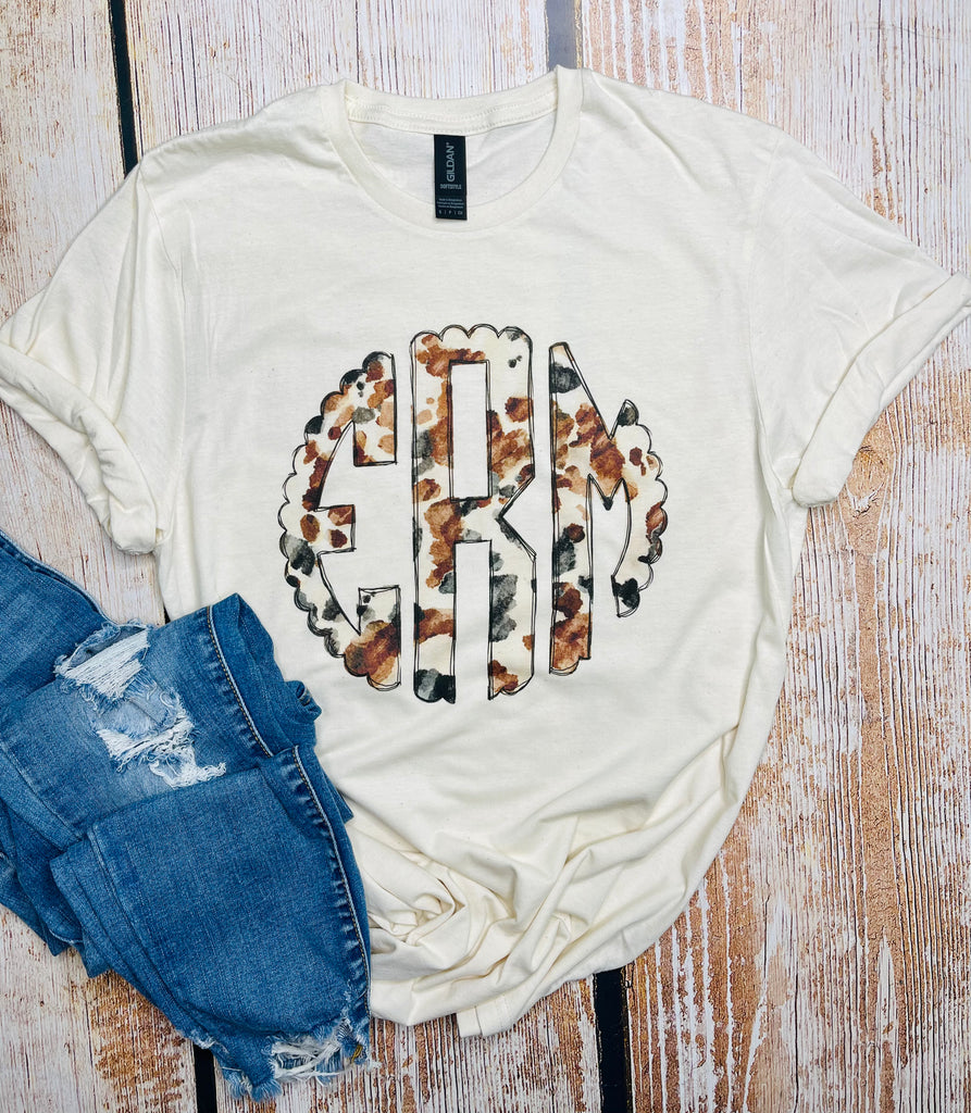 Cow Monogram T-Shirt