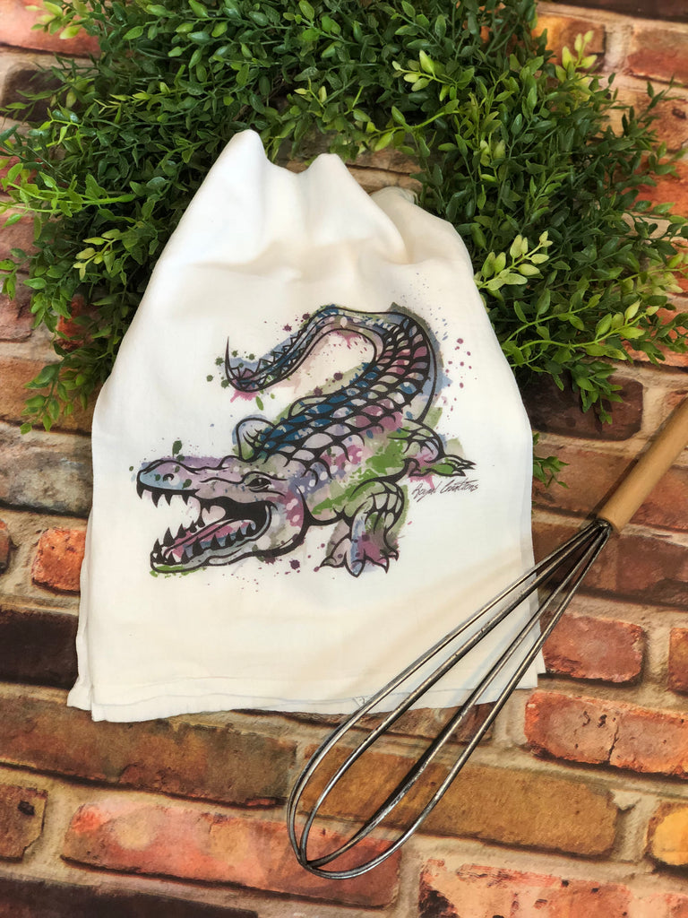 Alligator Flour Sack Towel