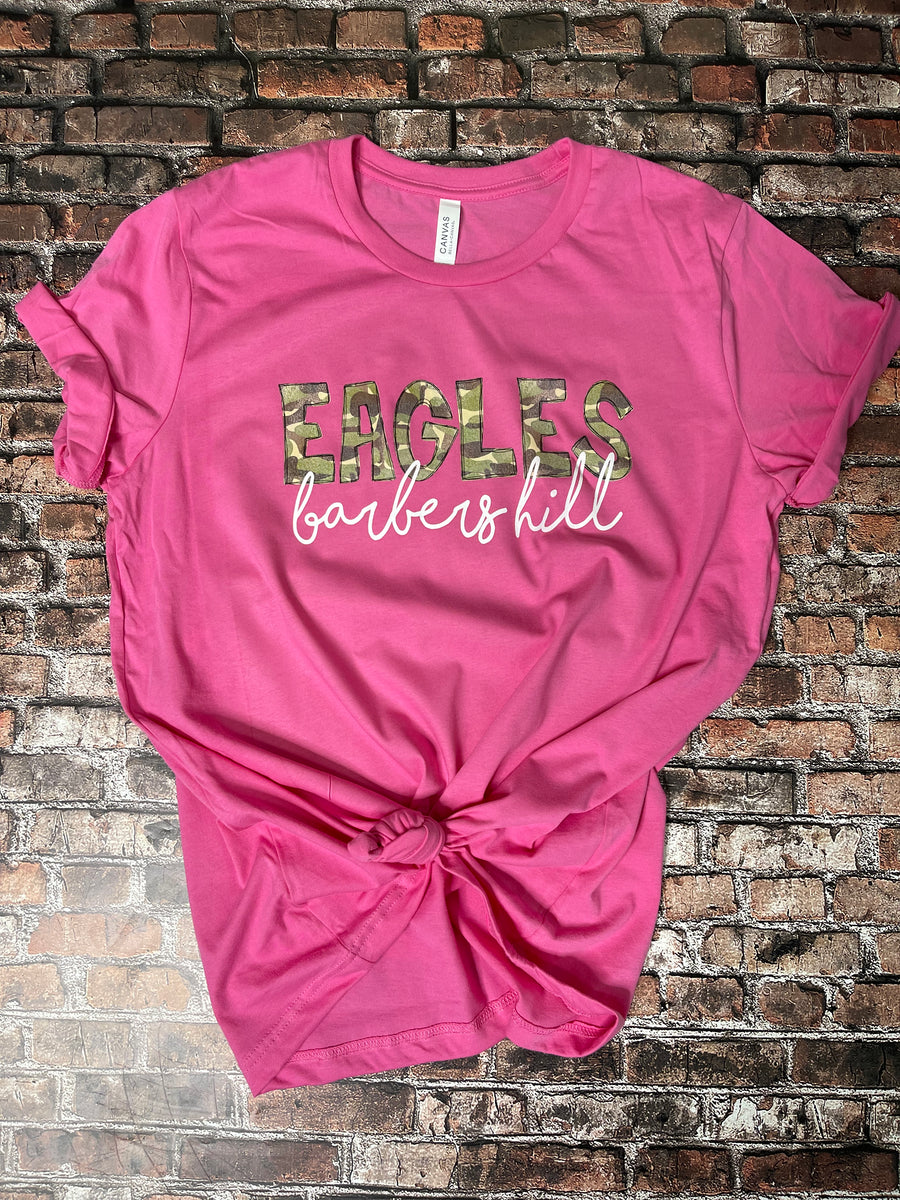 Hot Creations Barbers Pink Camo Hill Royal – Shirt