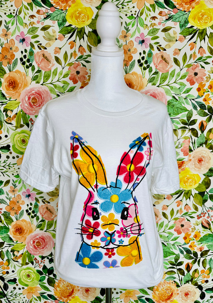 Bunny Faux Applique T-Shirt