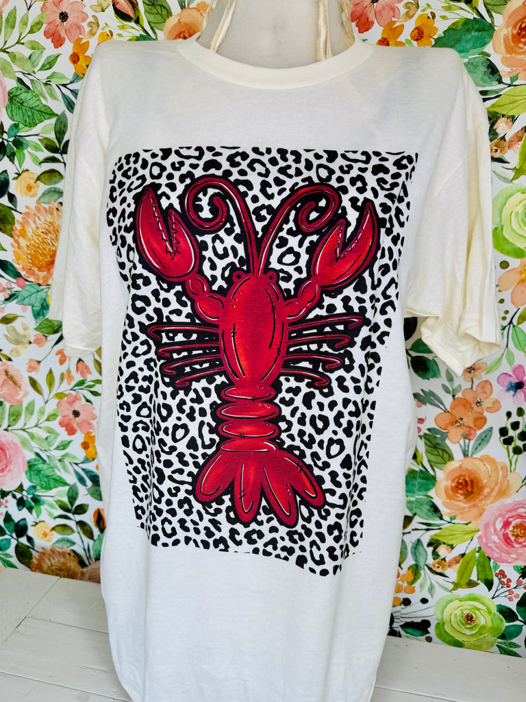 Crawfish and Leopard T-shirt