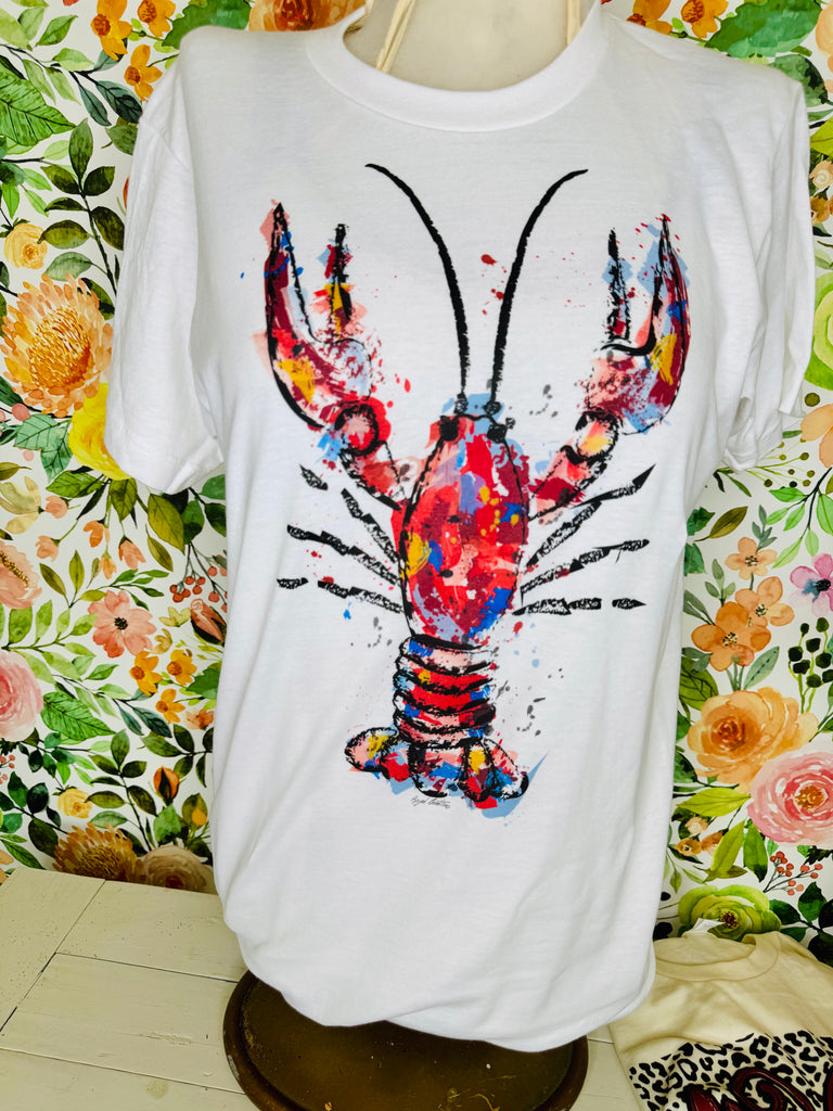 Watercolor Crawfish T-Shirt