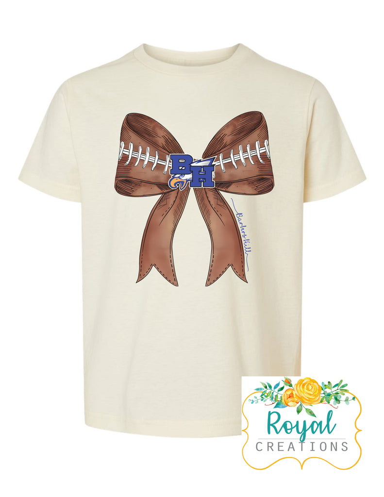 Barbers Hill Football Large Bow