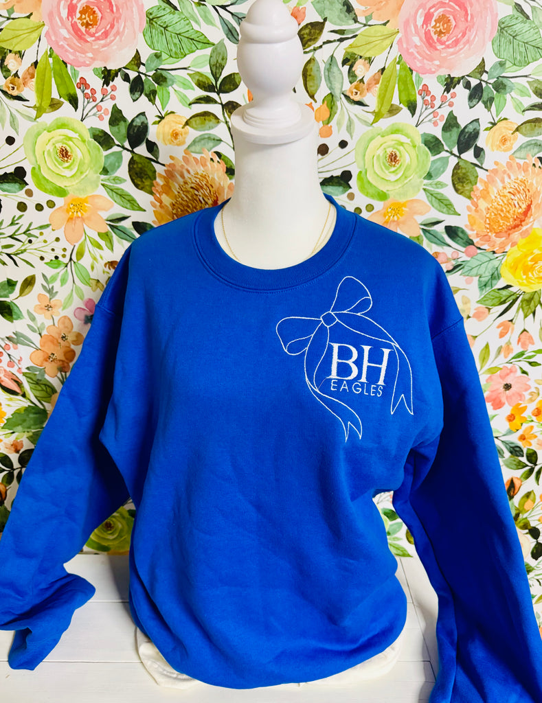 BH eagles Bow left chest Sweatshirt
