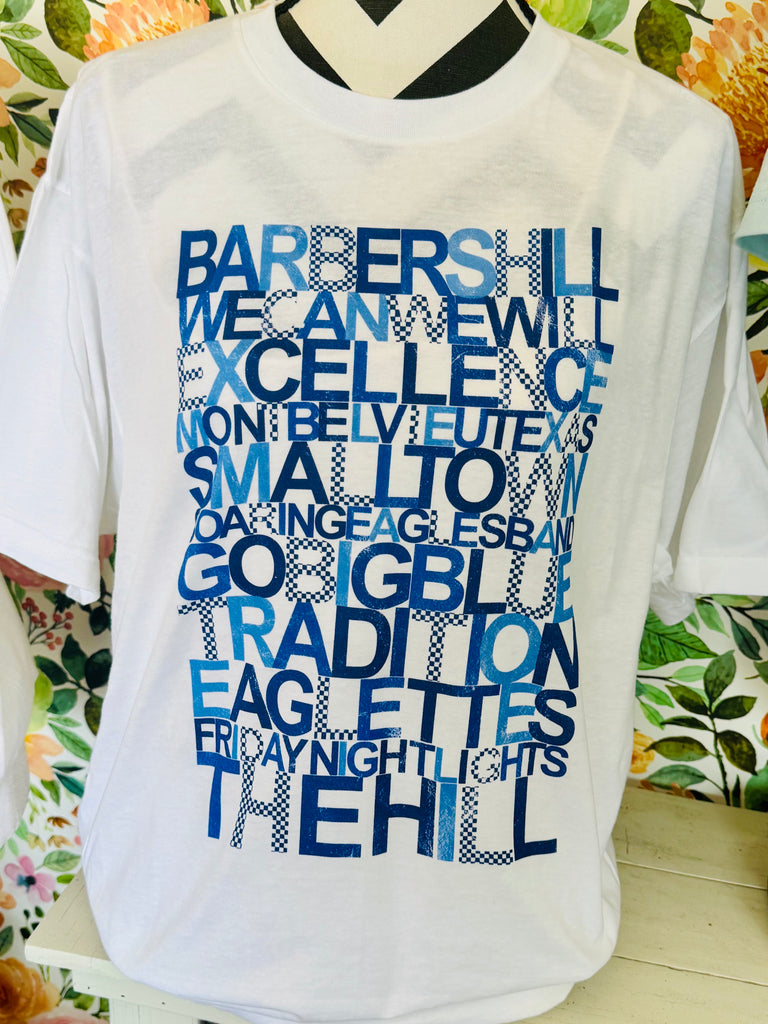 Blue and Check Barbers Hill