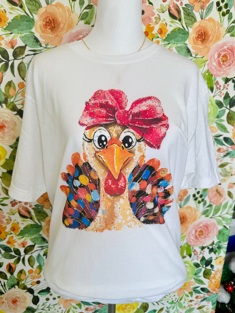 Faux Glitter Turkey