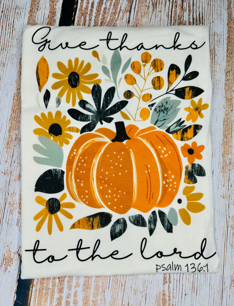 Give Thanks to the Lord Pumpkin