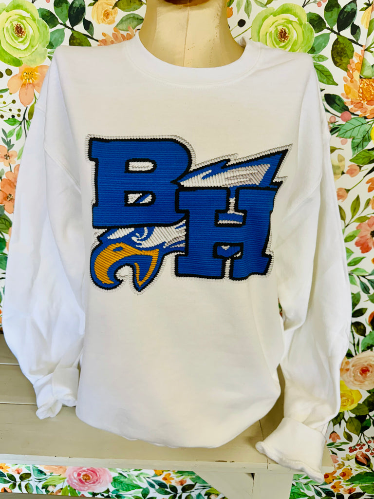 Barbers Hill Faux Embroidery Logo
