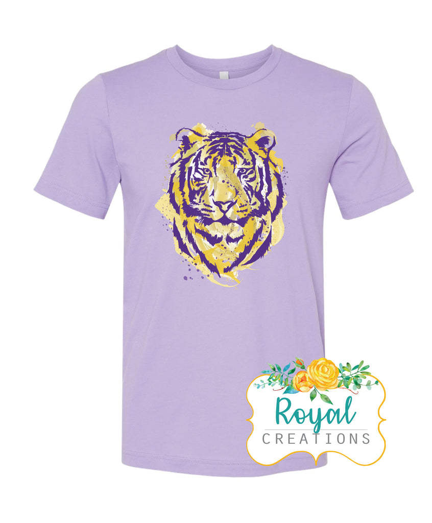 Purple and Gold T-Tiger T-Shirt - Purple Shirt