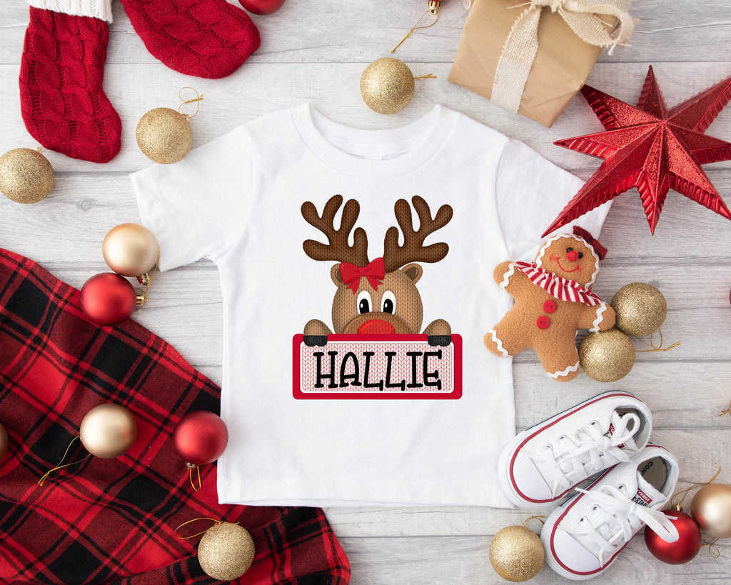 Christmas Reindeer shirt - Personalized