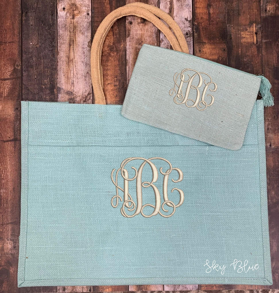 Jute Tote Bag - Personalized (Listing is for the tote only)
