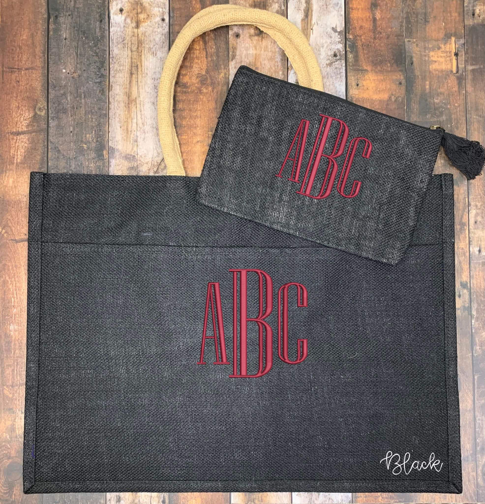 Jute Tote Bag - Personalized (Listing is for the tote only)