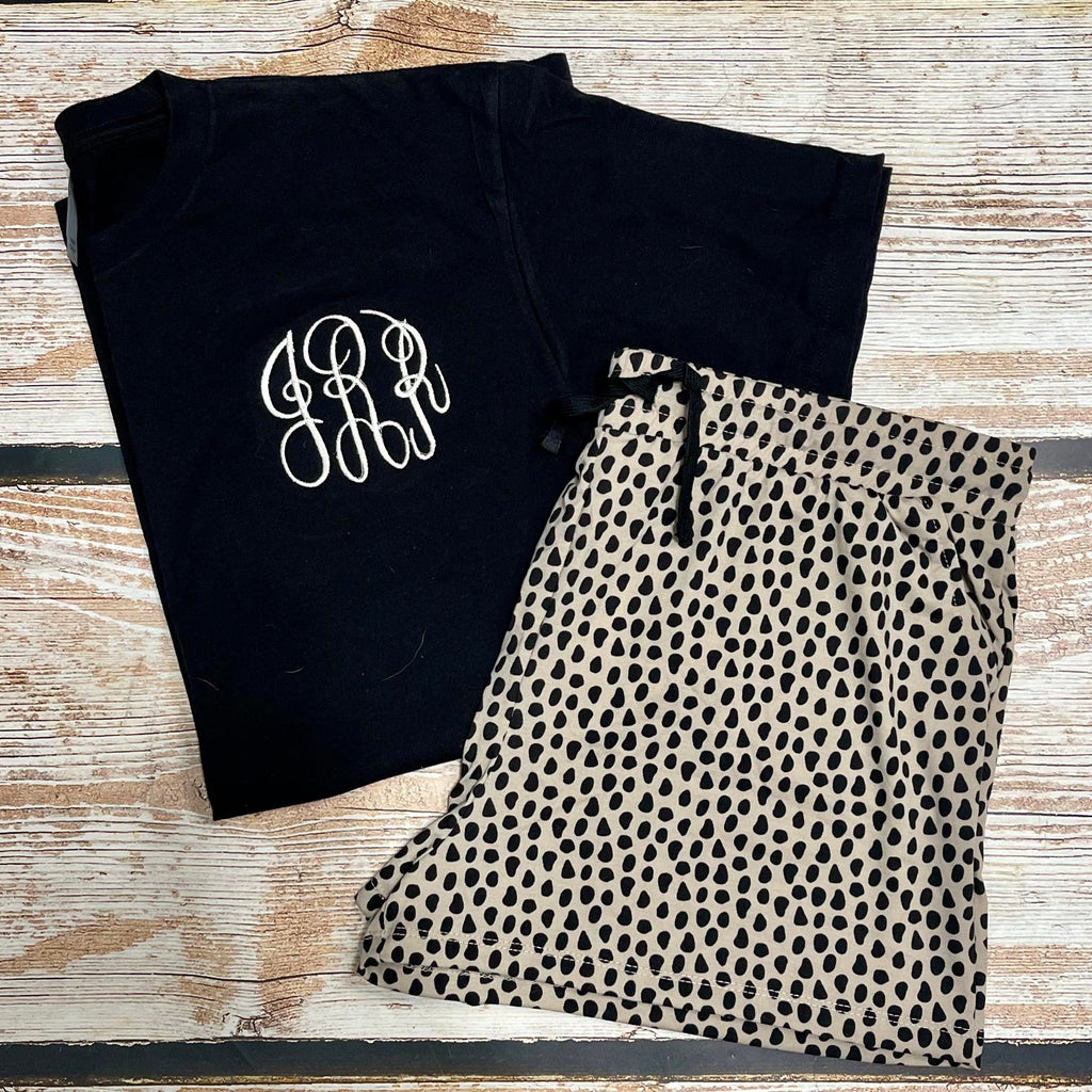 Cheetah Short Loungewear Set