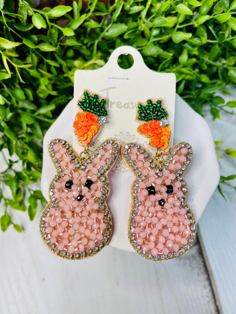 Easter Peep Beaded Earrings
