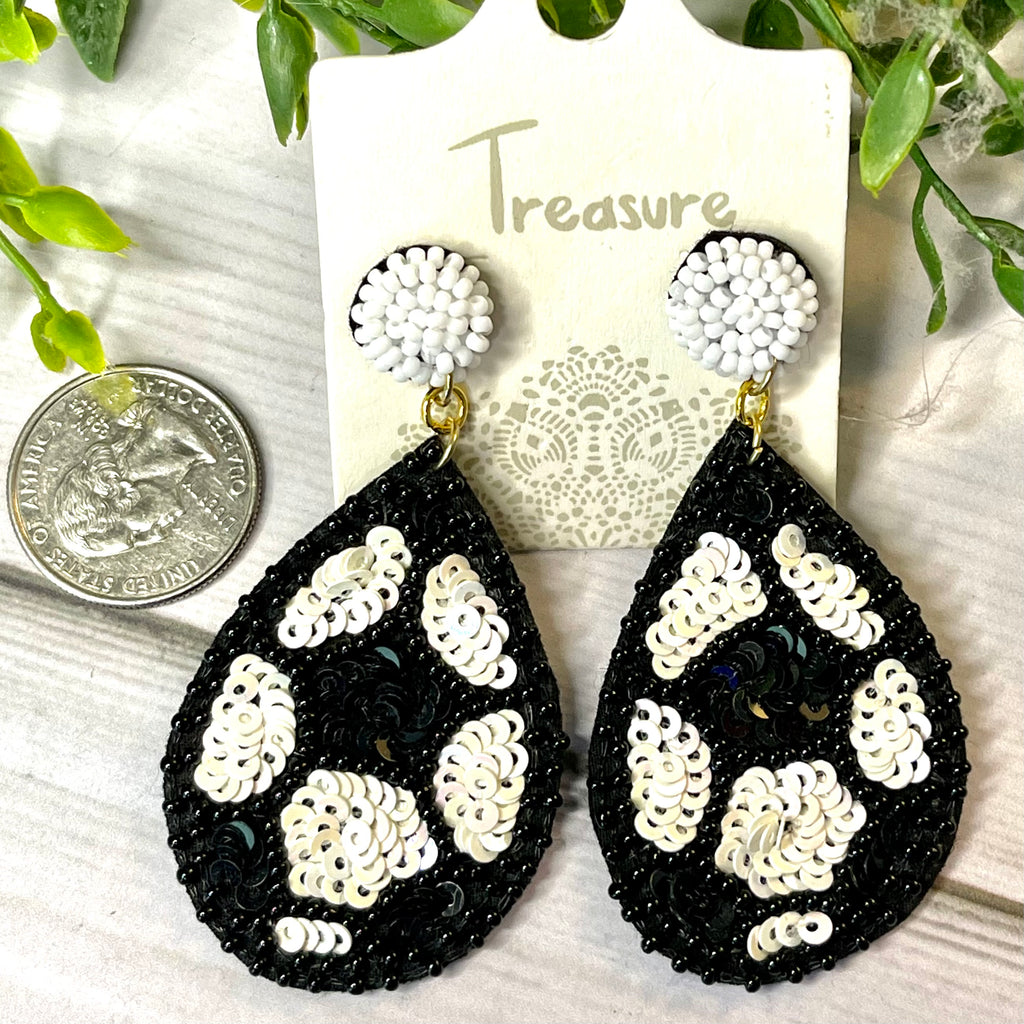 Soccer Teardrop Earrings