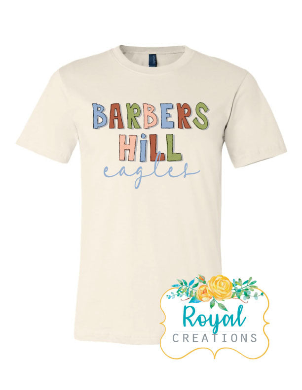 Barbers Hill Eagles Sketch Letters
