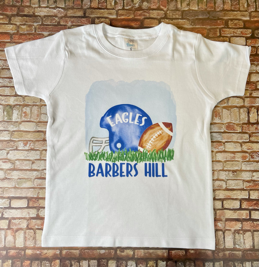 Barbers Hill Football Watercolor Youth Shirt
