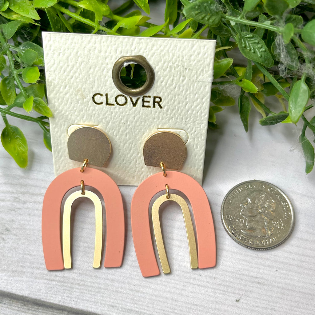 Metal Rainbow Earrings