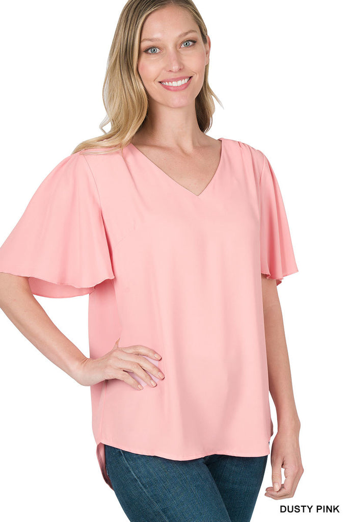 Waterfall Top - Pink