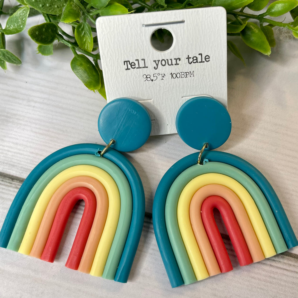 Clay Rainbow Earrings