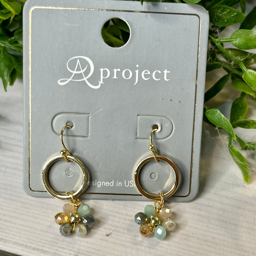 Small Beaded Flower Earrings
