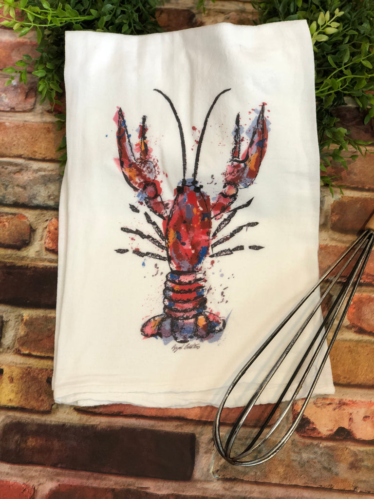 Crawfish Flour Sack Towel