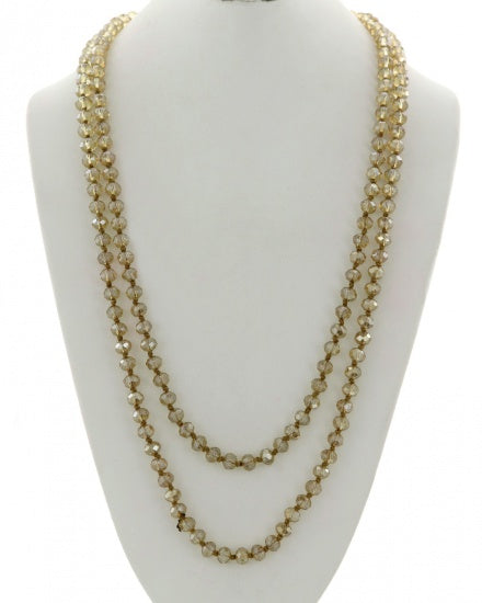 Long Bead Necklace - Topaz