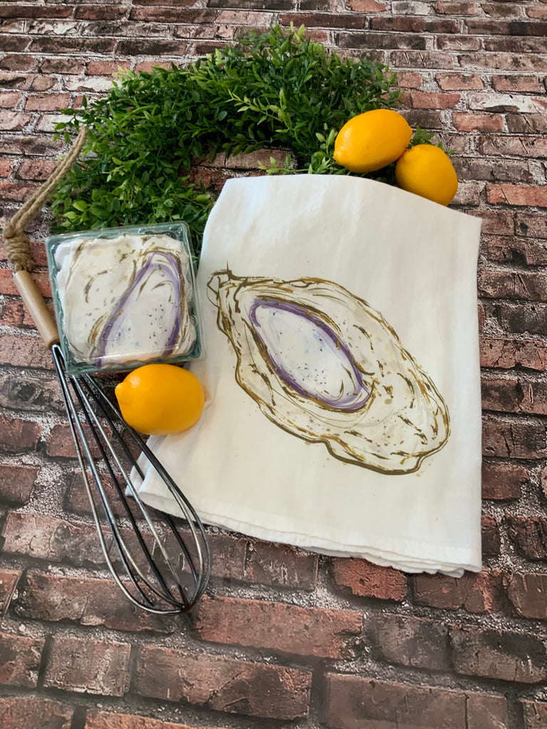Oyster RC Flour Sack Towel