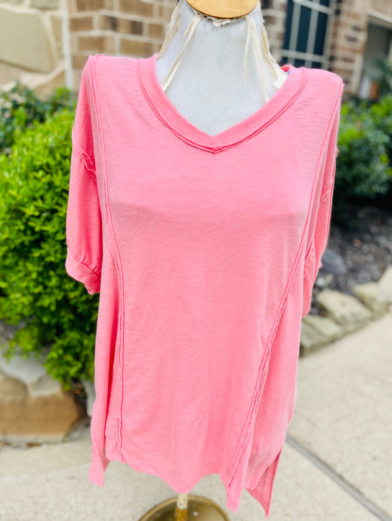 V-Neck Puff Sleeves