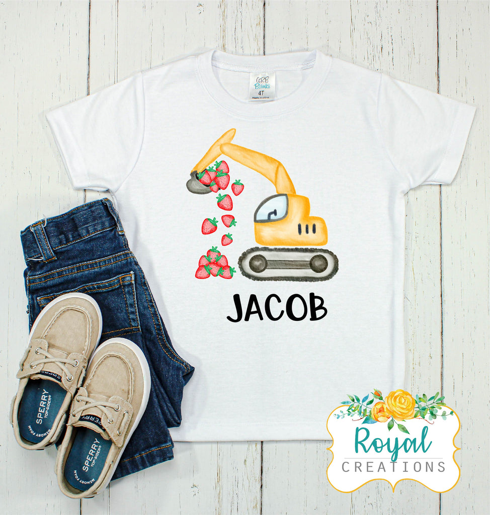 Strawberry Crane Shirt - Personalized
